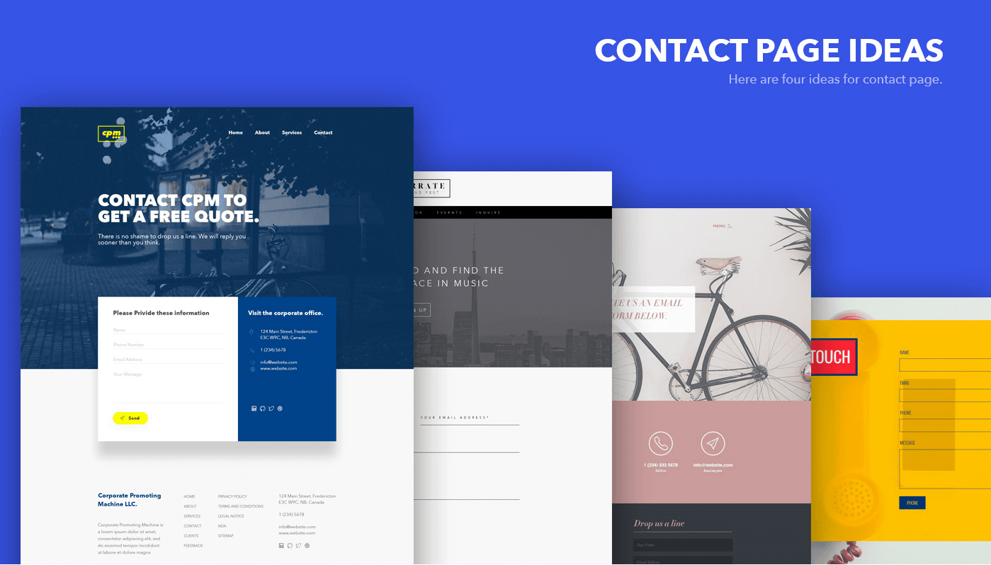 Contact Page Ideas